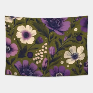 Purple Flowers Tapestry