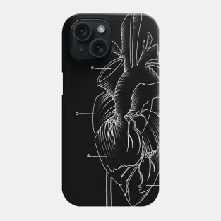 anatomical heart Phone Case