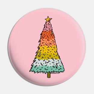 Rainbow Christmas Tree Pin