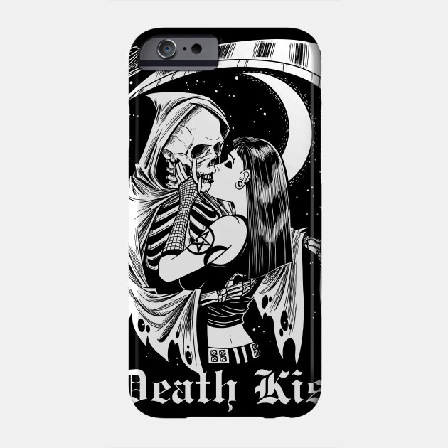 Death Kiss Witch And Death Grim Reaper Skeleton Death Phone Case Teepublic