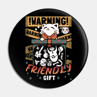 Cat's Friendly Gift Pin