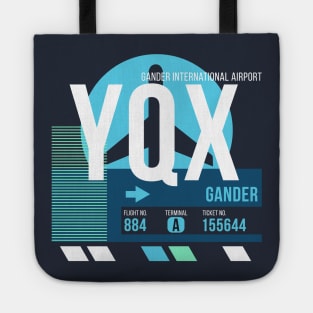 Gander (YQX) Airport // Sunset Baggage Tag Tote