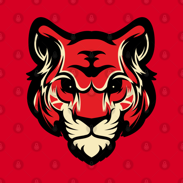 Red Tiger by Kunstlerstudio