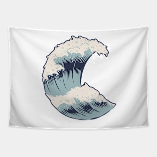 Stylized Wave Tapestry