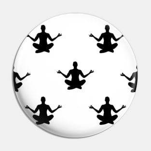 Spiritual Yoga Pose Pin