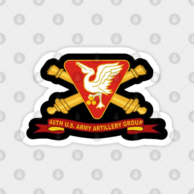 46th U.S. Army Artillery Group w Br - Ribbon Magnet by twix123844