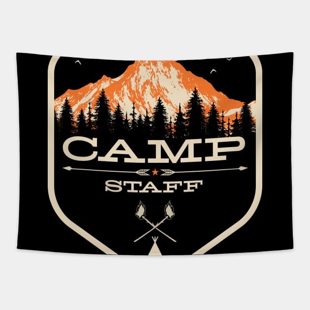 Camp Counselor design - Camp Staff print product Tapestry by Vector Deluxe