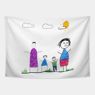 Children sketch Tapestry