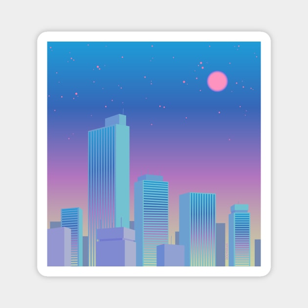 LoFi City 🏙️✨ Magnet by Doutarina