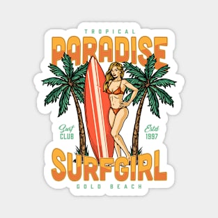 Paradise SurfGirl Magnet