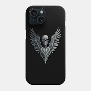 Winged Skeleton Occult Dark Satanic Witchcraft Emo Goth Phone Case