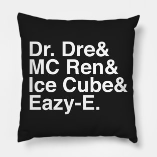 NWA Helvetica Hip-Hop Pillow