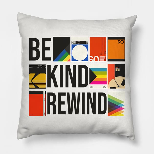 Be Kind Rewind // VHS 80s Nostalgia Pillow by darklordpug