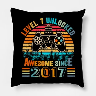 Level 7 Video 7 Years Old 7 Birthday Pillow