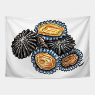 Patella Spanish lapas Shells Sea food Tapestry