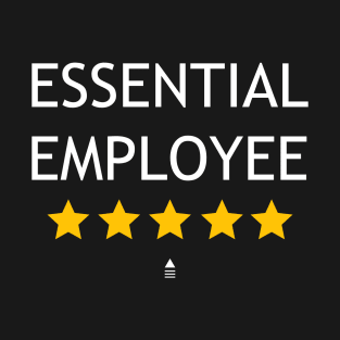 Funny Essential Employee, Worker 2020, Rate five stars Modern Design T-Shirt