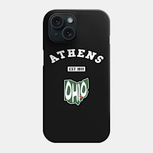 😼 Athens Ohio Strong, Buckeye State Map, Est 1811, City Pride Phone Case