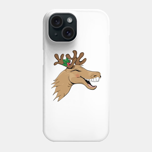 A laughing elk Phone Case by Kisho