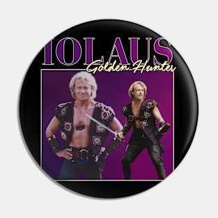 Iolaus Golden Hunter Retro Pin