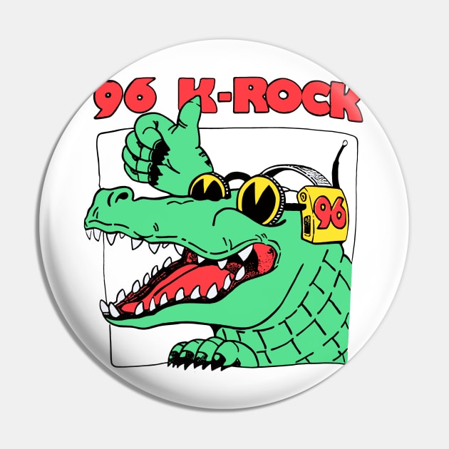 96 K-Rock Radio Fort Myers Florida Gator Pin by Yossh