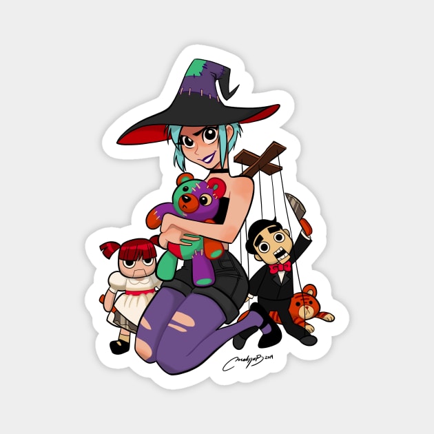 witch doll Magnet by melivillosa