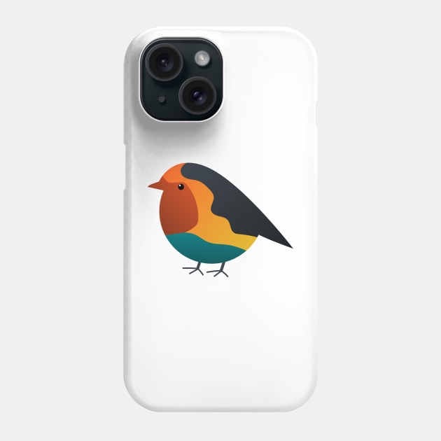 Cute chubby gradient bird Phone Case by zaiynabhw