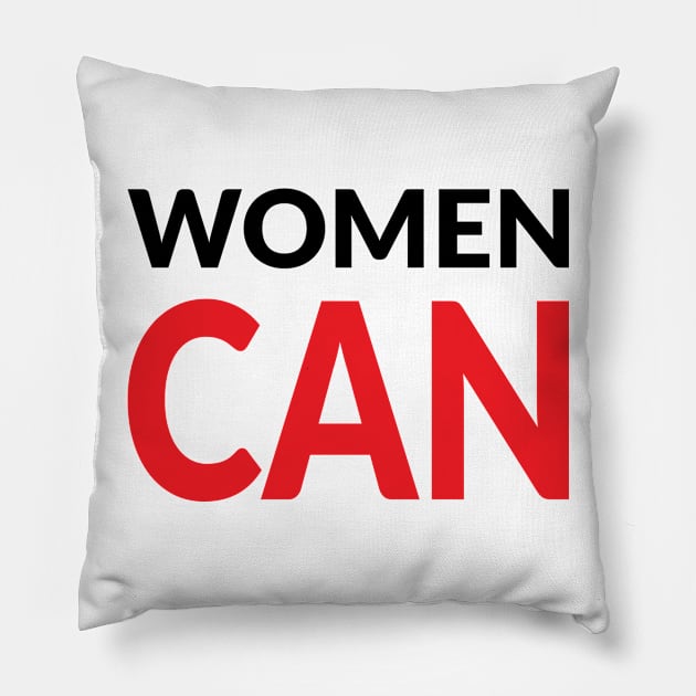 Women Can Pillow by coloringiship