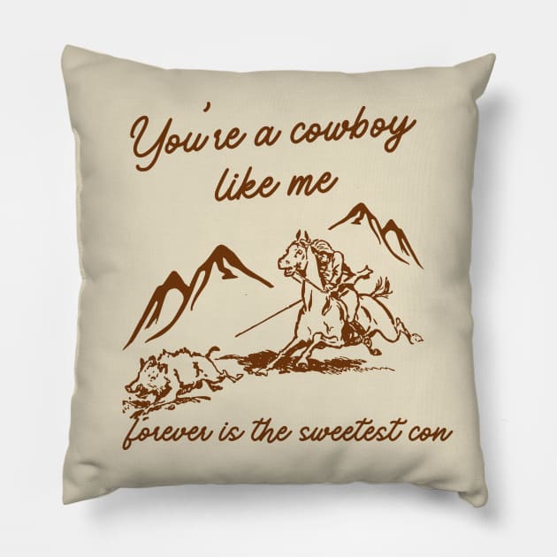 Cowboy Like Me Pillow by The Sparkle Report