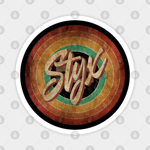 Styx Vintage Circle Art Magnet by antongg