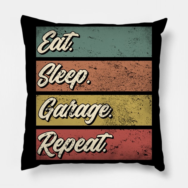 Garage music fan gift . Perfect present for mother dad friend him or her Pillow by SerenityByAlex