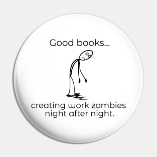 Book Zombie Pin