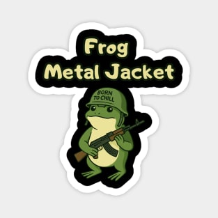 Frog Metal Jacket – Amphibious War Spoof Magnet