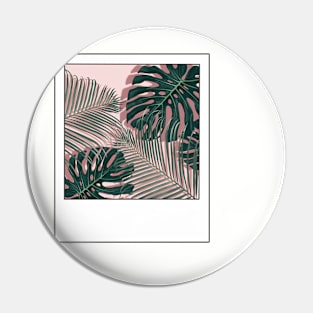 Monstera and Palm Leaf Pin