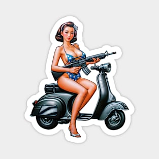 Scooter Girl Magnet