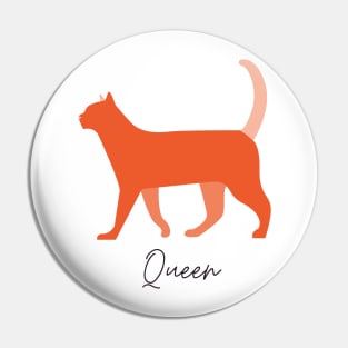 Minimalist Cat Queen Pin