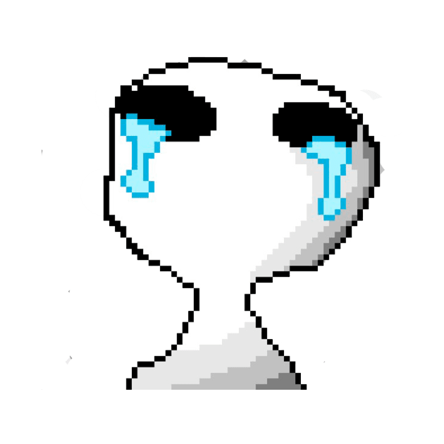 Pixel art Sad by GreenTigerPaha