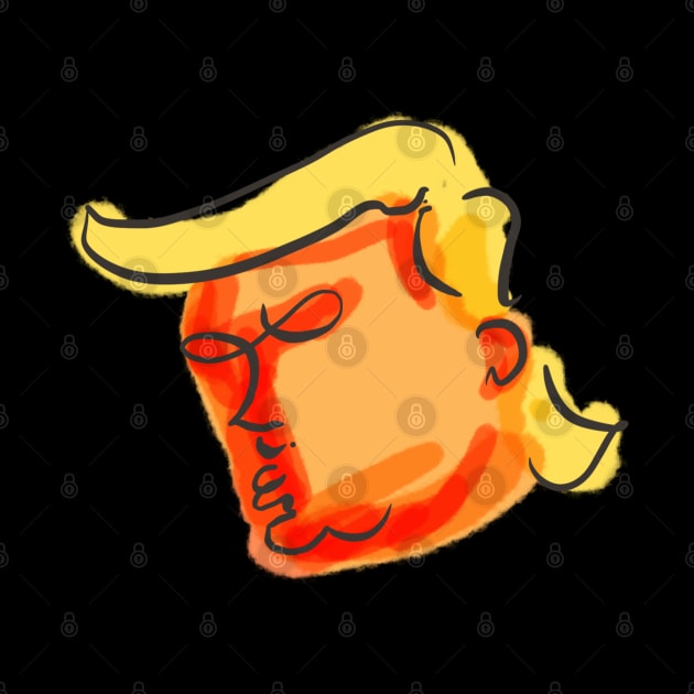 Trump Is A Liar Original Illustration by screamingfool