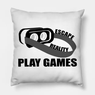 Escape Reality And Play Games VR Headset Pillow