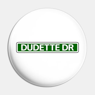 Dudette Dr Street Sign Pin