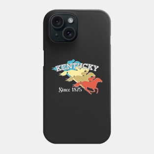 KENTUCKY HORSE RACE SINCE 1875 - HORSE RACE RETRO DESIGN Phone Case