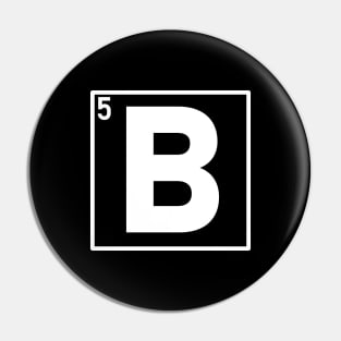 Boron Square Periodic Table Pin