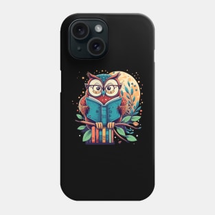 A "Reading Owl Night" design Phone Case