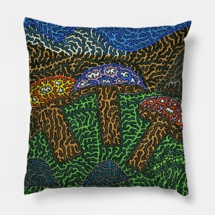 Entrance to The Mushroom Kingdom Pillow