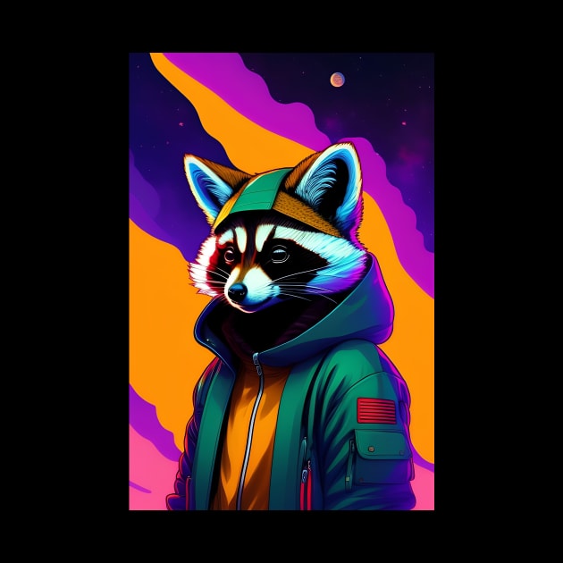 space raccoon by Bertoni_Lee