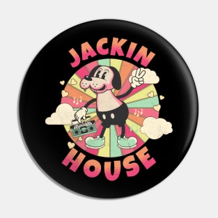 JACKIN HOUSE  - Retro Mascot Dog Pin