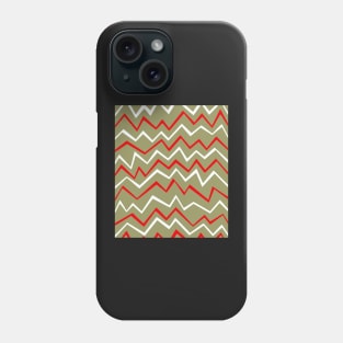 Zig Zag Khaki Phone Case