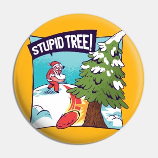 STUPID TREE! - Frisbee Golf Santa Pin