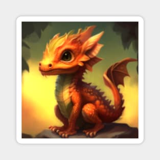 cute baby dragon Magnet