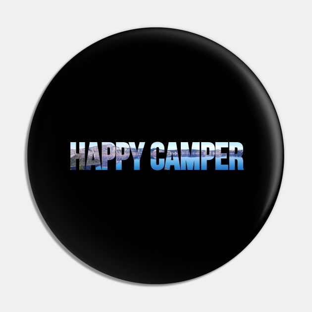 Happy Camper Pin by ACGraphics