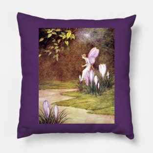 Crocus Fairy - Ida Rentoul Outhwaite Pillow